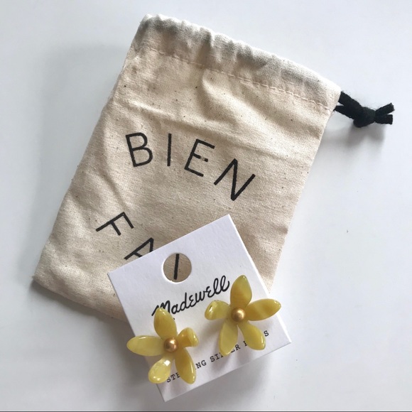Madewell Jewelry - Madewell Petalstem Canary Earrings! NWT!